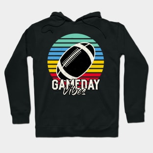 Gameday Vibes American Football Lover retro Hoodie